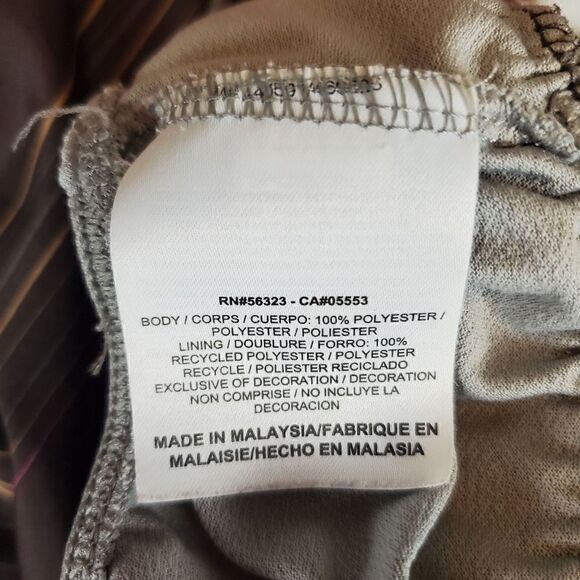 Nike Brown Striped Lined Running Shorts Size medium - Picture 6 of 6